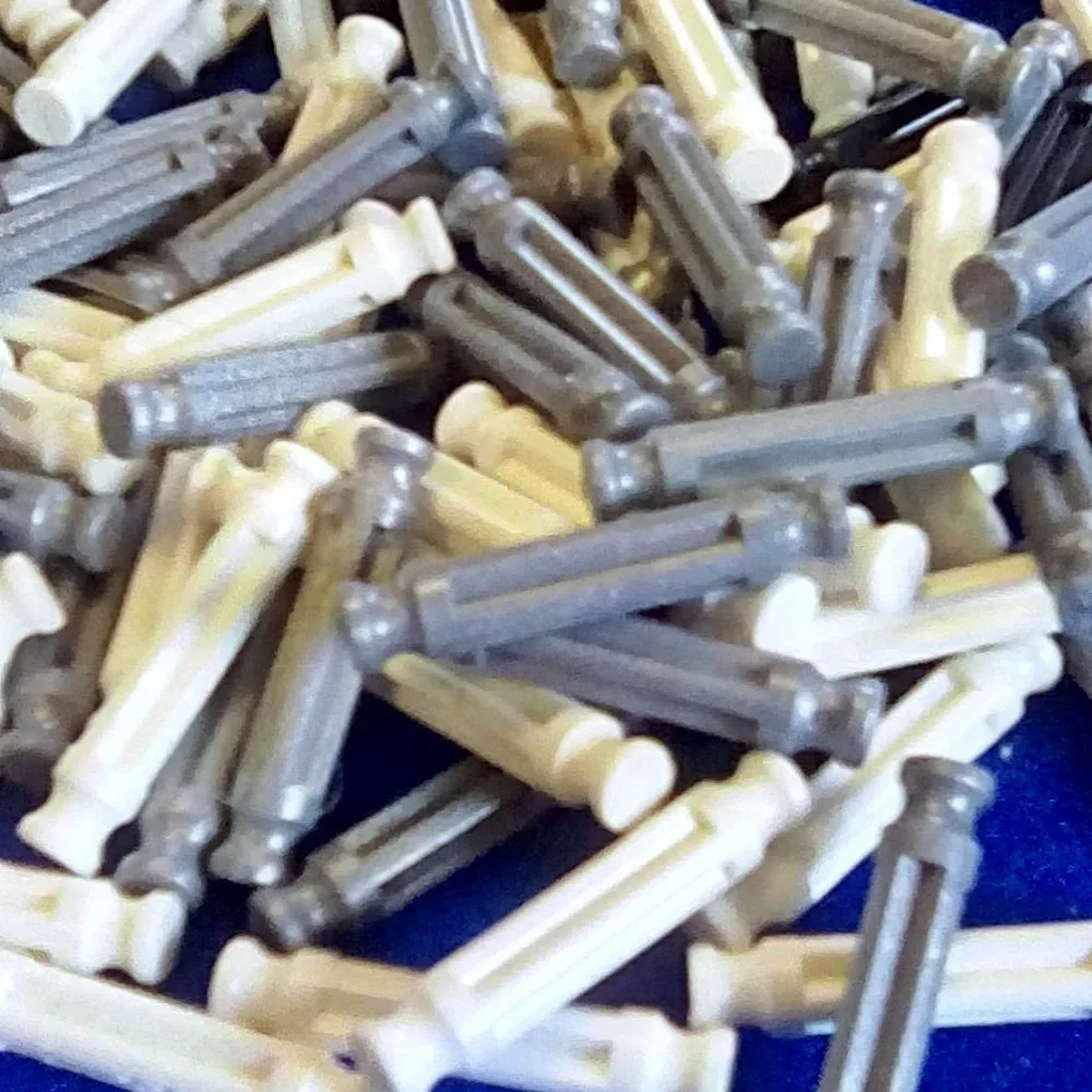 K'NEX 32 mm rods white black gray